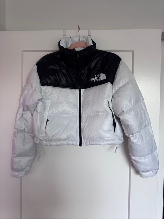 The North Face Jackets & Blazers - The North Face Black and White Cropped Puffer Jacket